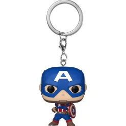 Llavero Funko Pocket Pop! - Marvel - Capitán América