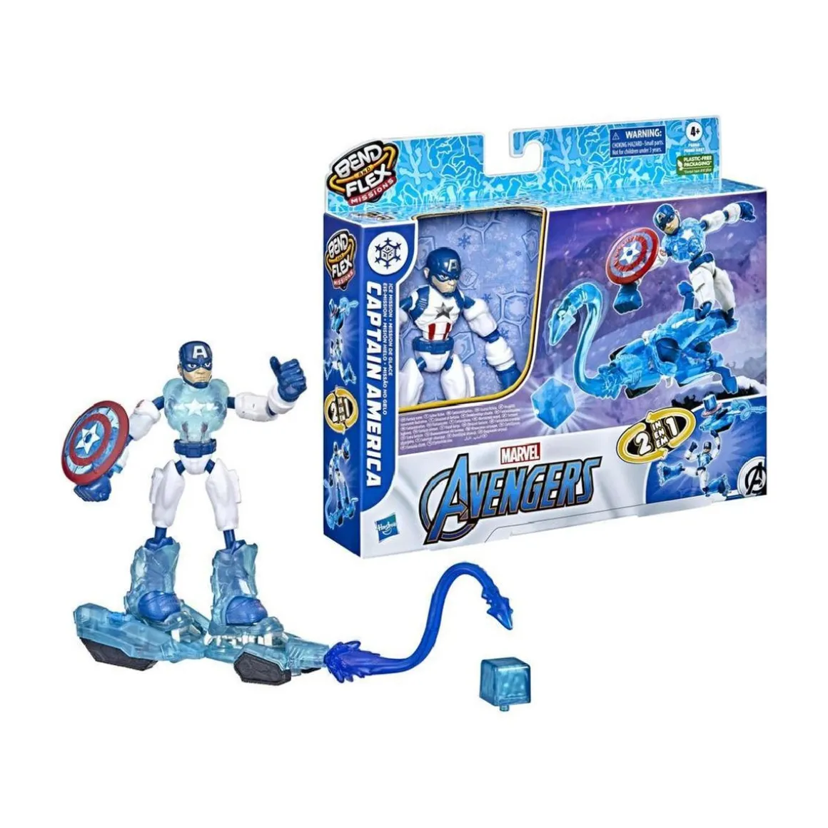 Los Vengadores - Capitan America - Figura Bend and Flex