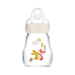 MAM - Biberón de cristal Feel Good 170 ml Beige