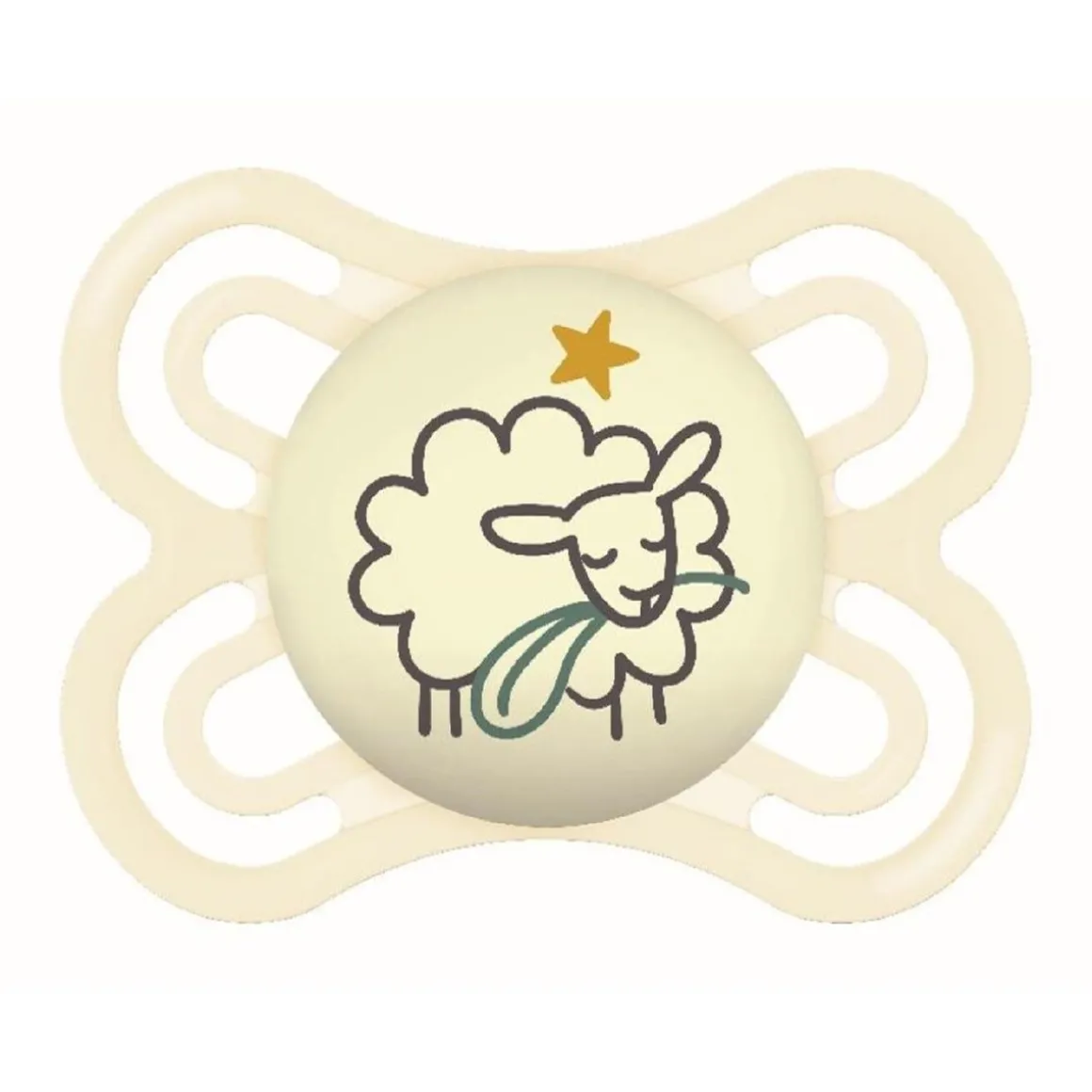 Mam - Chupete Perfect Night silicona brillante 2-6 meses neutro
