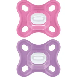 Mam - Pack 2 chupetes Comfort silicona 0-3 meses rosa