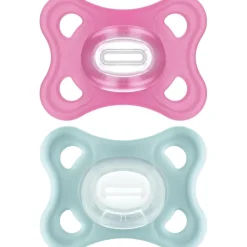 Mam - Pack 2 chupetes Comfort Silicona 3-12 meses - Rosa/Verde