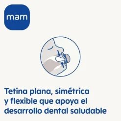 Mam - Pack 3 chupetes Day & Night silicona +6 meses Azul