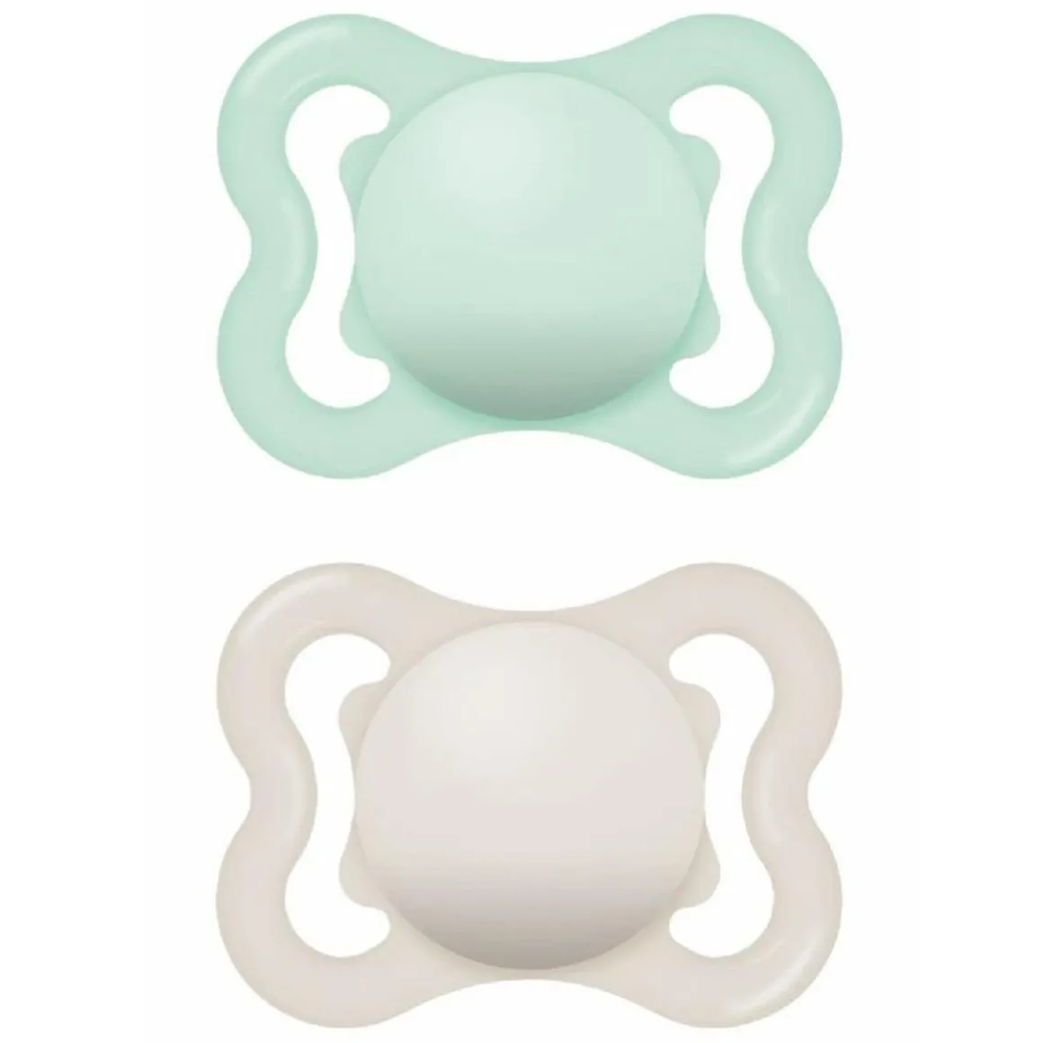 Mam - Pack 2 chupetes Supreme Night silicona brillante 2-6 meses neutro