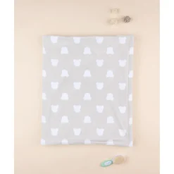 Manta de Cama de Forro Polar Unisex Gris