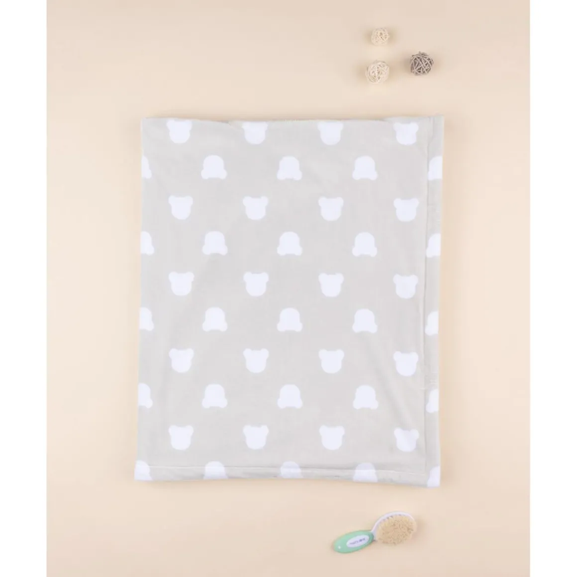 Manta de Cama de Forro Polar Unisex Gris