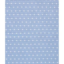 Manta de Cuna Azul con Borde Blanco