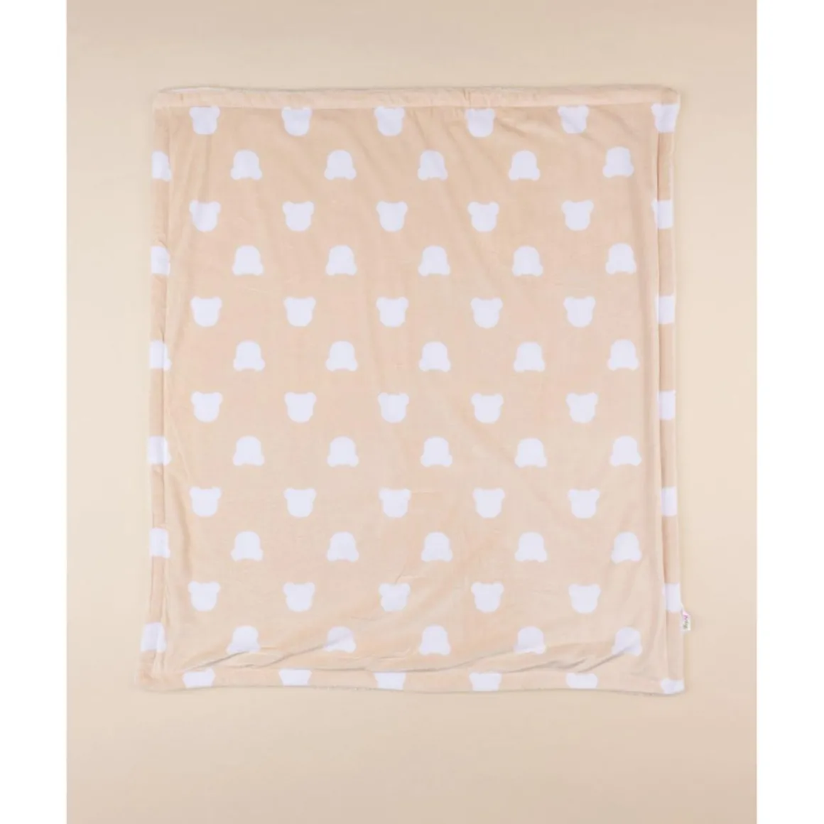 Manta de Cuna de Forro Polar Unisex Beige
