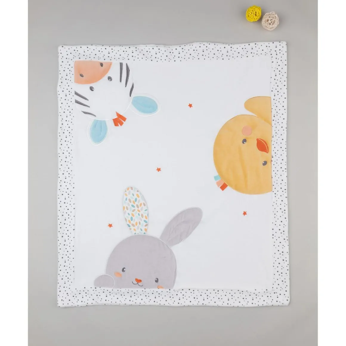 Manta de Cuna en Terciopelo "Baby Smile"