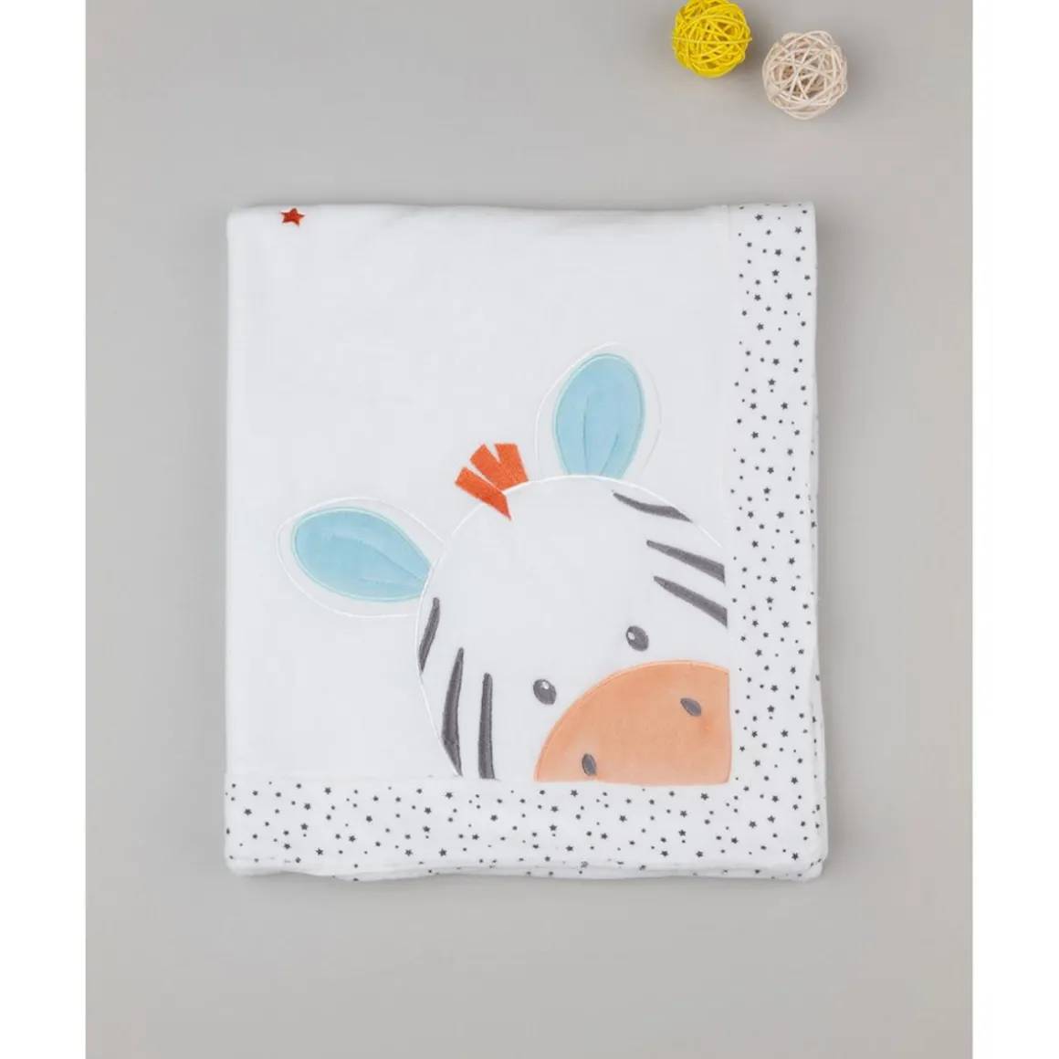 Manta de Cuna en Terciopelo "Baby Smile"