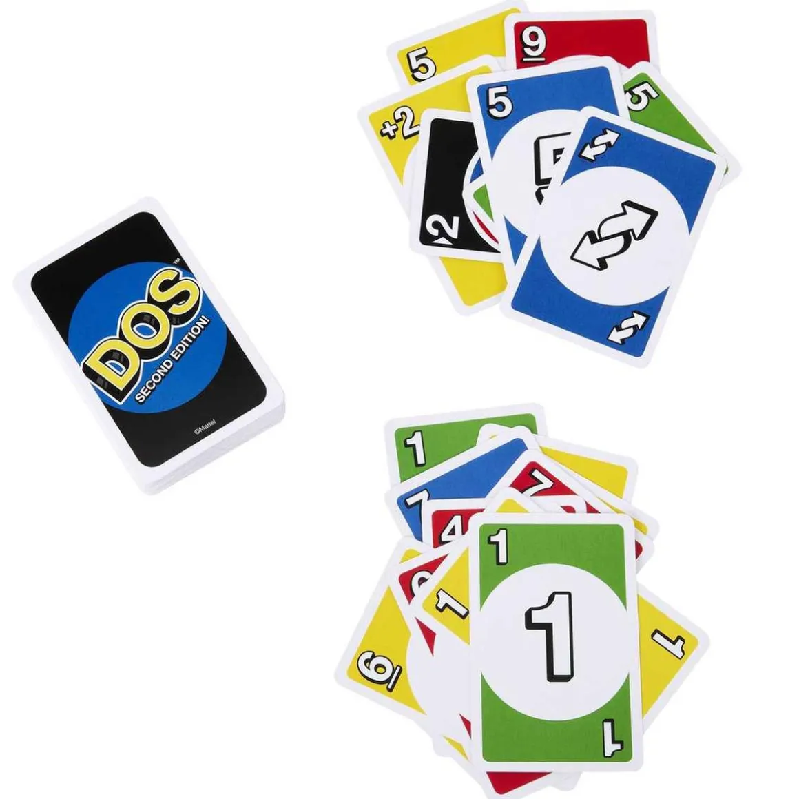 Mattel - Juego de cartas Dos segunda edición familiar de mesa ㅤ