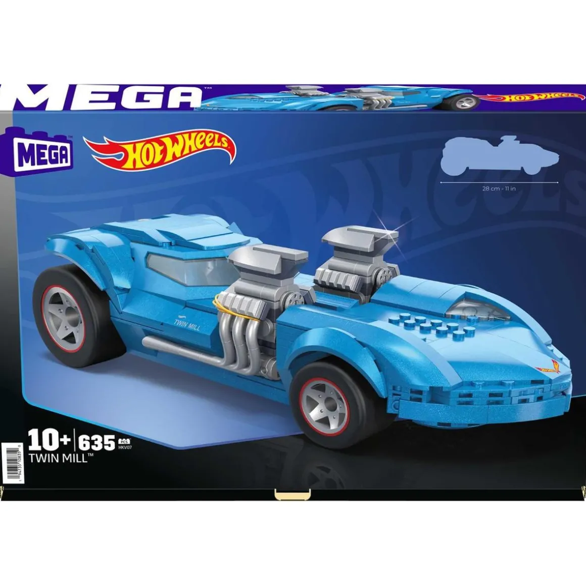 Mattel - Kit Construcción Vehículo Twin Mill 635 Piezas ㅤ