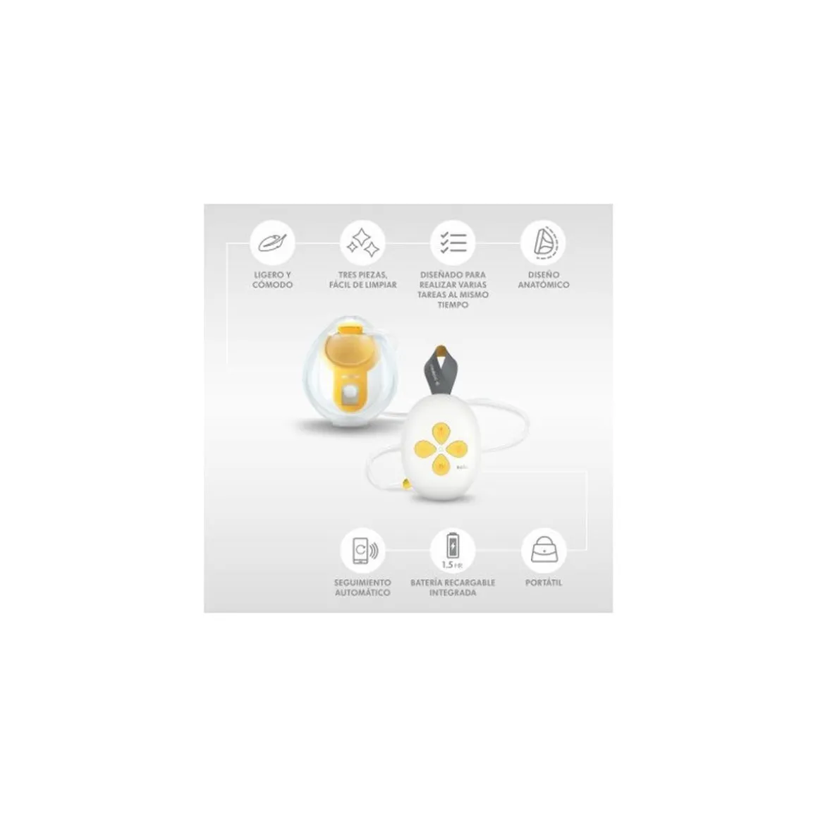 Medela - Sacaleches Eléctrico Solo Hands-Free