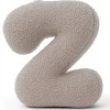 MeowBaby - Almohada Infantil con Forma de Letra “Z” Color Gris Claro “Bearly Z”