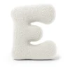 MeowBaby - Almohada Infantil con Forma de Letra “E” Color Blanco Roto “Bearly E”