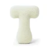 MeowBaby - Almohada Infantil con Forma de Letra “T” Color Crema “Bearly T”