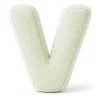 MeowBaby - Almohada Infantil con Forma de Letra “V” Color Crema “Bearly V”