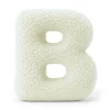 MeowBaby - Almohada Infantil con Forma de Letra “B” Color Crema “Bearly B”
