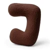 MeowBaby - Almohada Infantil con Forma de Letra “J” Color Marrón Oscuro “Bearly J”