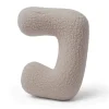 MeowBaby - Almohada Infantil con Forma de Letra “J” Color Gris Claro “Bearly J”