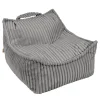 MeowBaby - Churros Sako Bag – Puf infantil en gris claro