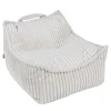 MeowBaby - Churros Sako Bag – Puf infantil en blanco