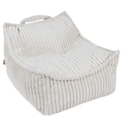 MeowBaby - Churros Sako Bag – Puf infantil en blanco