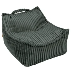 MeowBaby - Churros Sako Bag – Puf infantil en verde pino