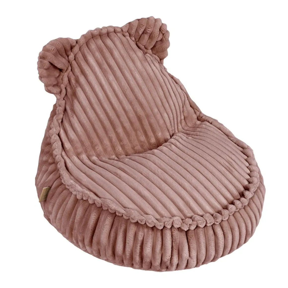 MeowBaby - Churros Sako Bag Teddy – Puf infantil en rosa