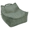 MeowBaby - Churros Sako Bag – Puf infantil en verde oliva
