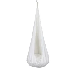 MeowBaby - Columpio Infantil Tipo Capullo Bouclé Color Blanco “Baby Cocoon Swing Bouclé”