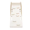 MeowBaby - Mecedora Infantil Blanca con Escalera “Medium Dream Rocker White Wood”