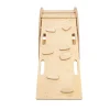 MeowBaby - Mecedora Infantil de Madera Natural con Escalera y Cojín Rosa “Medium Dream Rocker Classic”