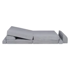 MeowBaby - Sofá de pana Premium infantil gris