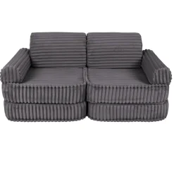 MeowBaby - Sofá Infantil Churros Pocket Plus Color Gris Jurassic