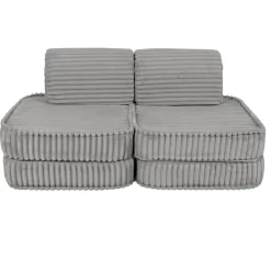MeowBaby - Sofá Infantil Churros Pocket Basic Color Gris Jurassic