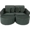 MeowBaby - Sofá Infantil Churros Pocket Max Color Verde Pine Forest