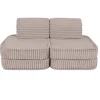MeowBaby - Sofá Infantil Churros Pocket Basic Color Beige Pebble