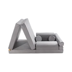 MeowBaby - Sofá Premium infantil gris