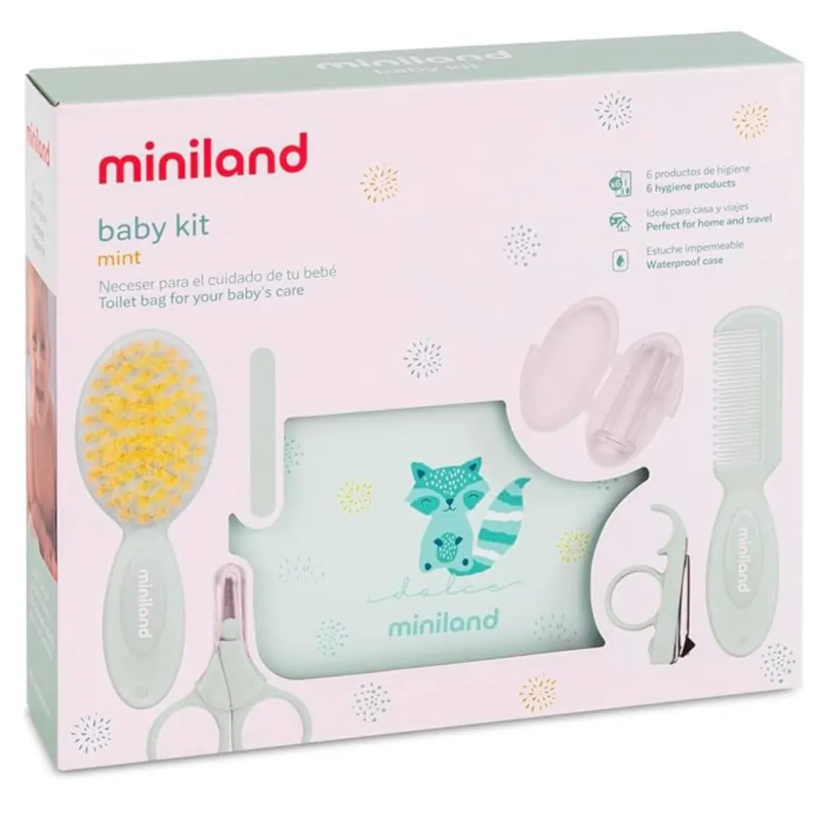 Miniland - Kit Cuidado de Bebé - Mint