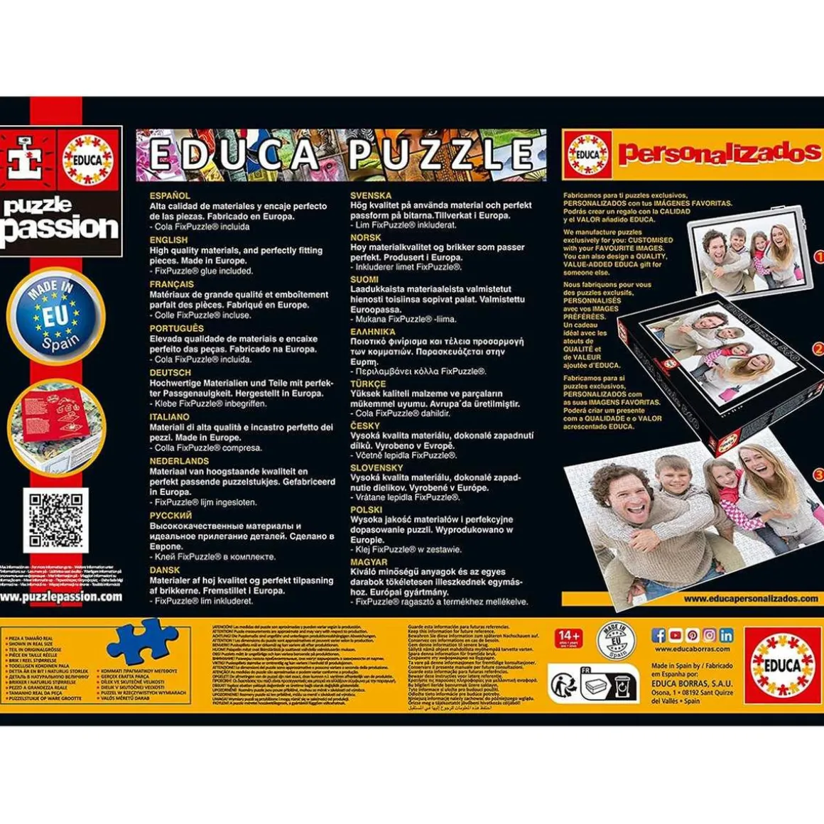 Monster High - Puzzle de 1000 piezas Monster High para adultos, 68 x 48 cm y cola Fix incluida ㅤ