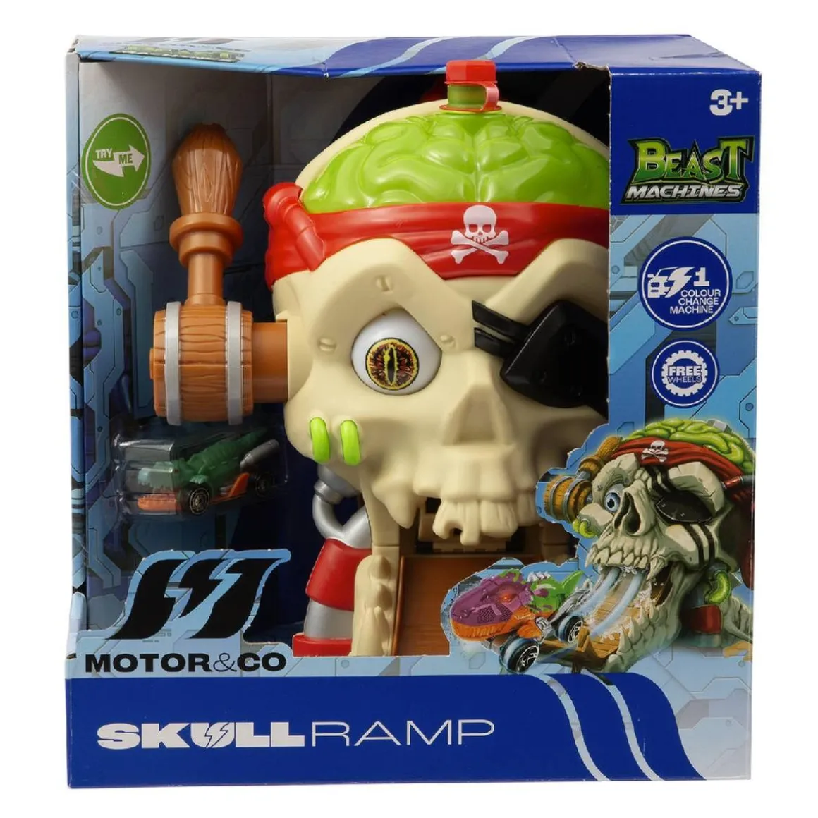 Motor & Co - Rampa Calavera Pirata con vehículo