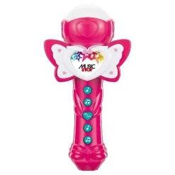 Music Star - Teclado con micrófono mariposa