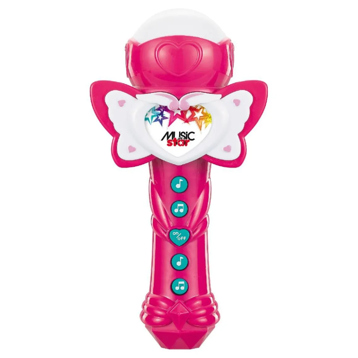 Music Star - Teclado con micrófono mariposa