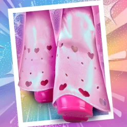 Nancy - Muñeca con pelo rosa, juego para peinar y decorar, máquina de gemas y accesorios ㅤ