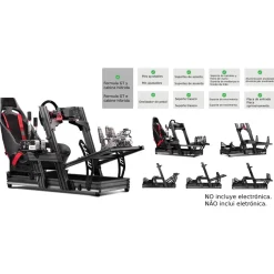 Next Level Racing Cockpit Aluminium Simulator para sillón Gaming Front & Side Mount Edition