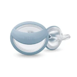 Nuk - Pack 2 chupetes Mommy Feel silicona 0-9 meses azul/beige