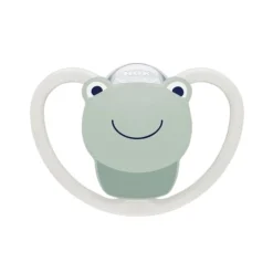 Nuk - Pack 2 chupetes Space silicona 0-6 meses Rana/Arcoíris