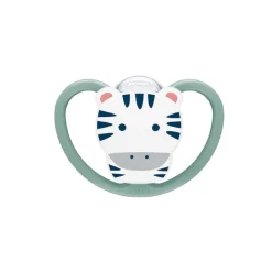 Nuk - Pack 2 chupetes Space silicona 6-18 meses Cebra/Sol