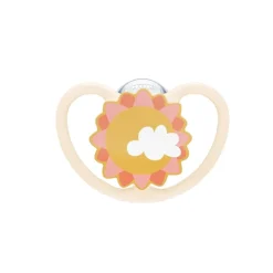 Nuk - Pack 2 chupetes Space silicona 6-18 meses Cebra/Sol